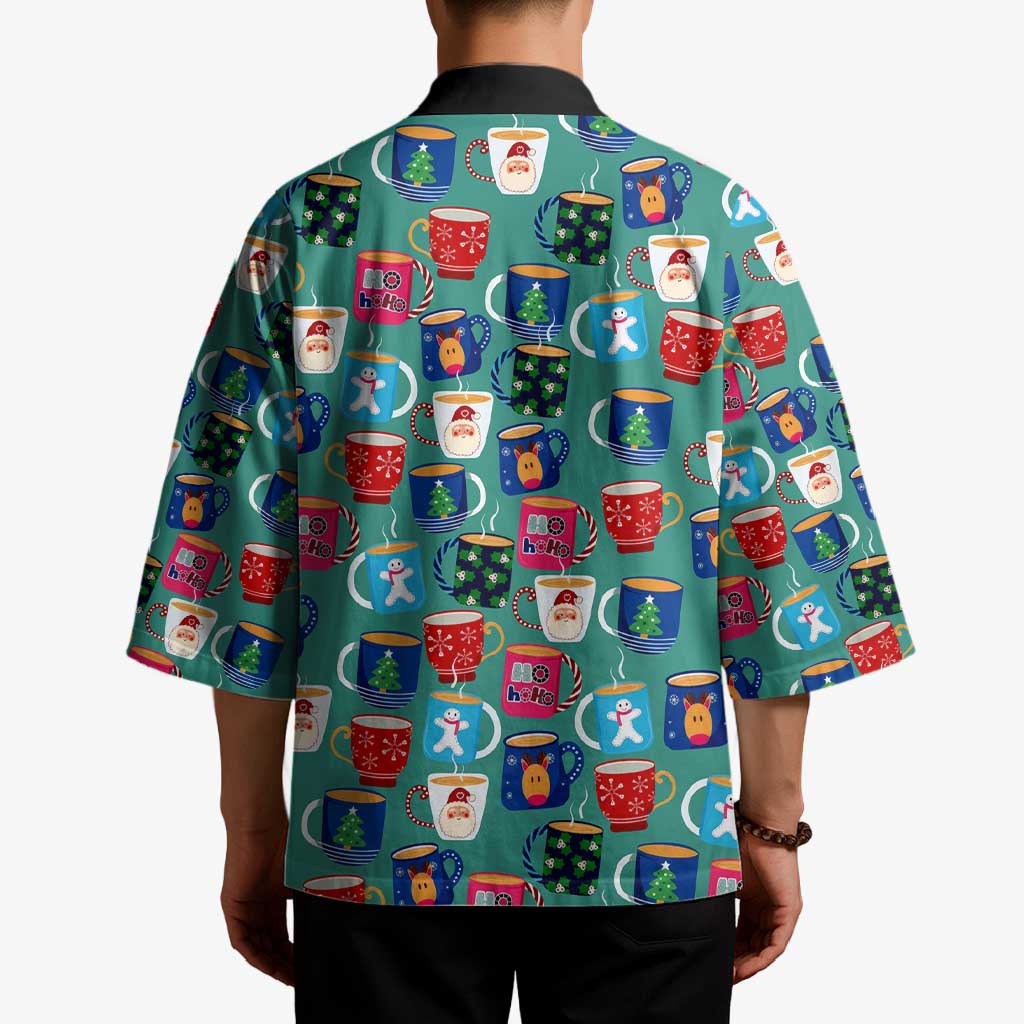 Christmas Teapot Group Kimono Xmas Holiday Patterns - Wonder Print Shop