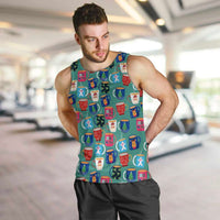 Christmas Teapot Group Men Tank Top Xmas Holiday Patterns - Wonder Print Shop