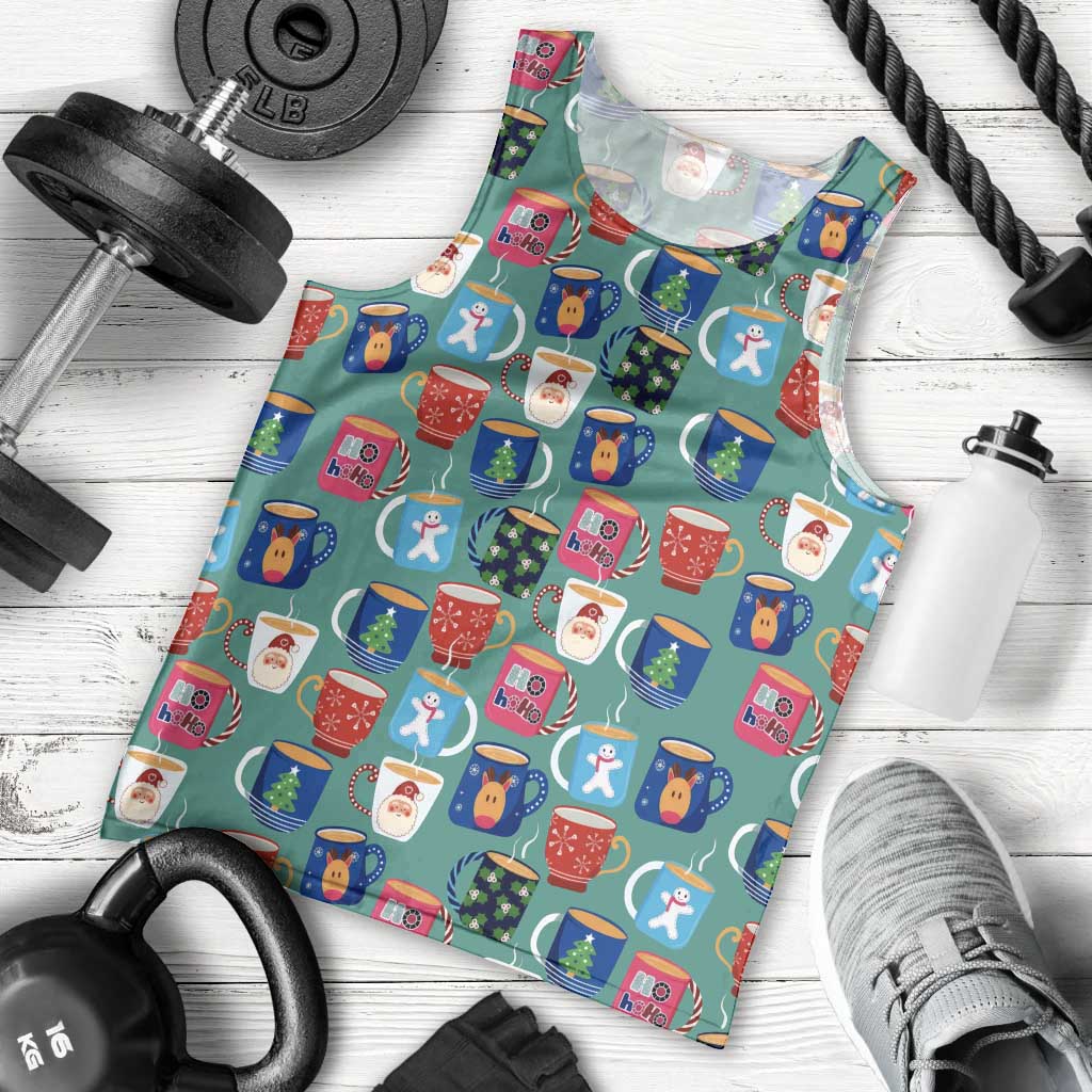 Christmas Teapot Group Men Tank Top Xmas Holiday Patterns - Wonder Print Shop