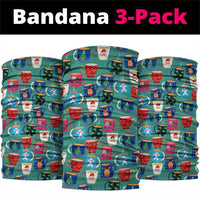 Christmas Teapot Group Neck Gaiter Xmas Holiday Patterns - Wonder Print Shop