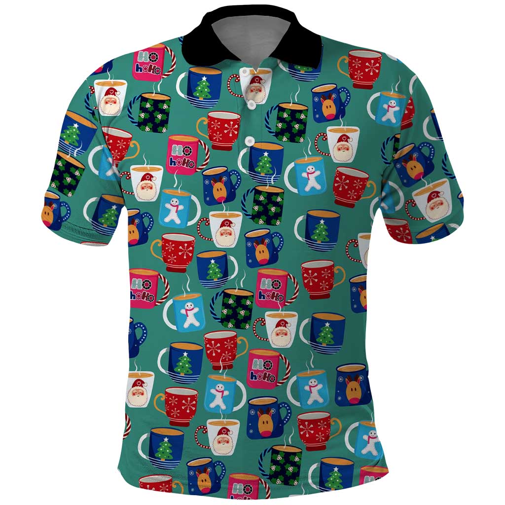 Christmas Teapot Group Polo Shirt Xmas Holiday Patterns - Wonder Print Shop
