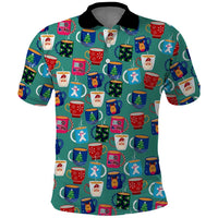 Christmas Teapot Group Polo Shirt Xmas Holiday Patterns - Wonder Print Shop