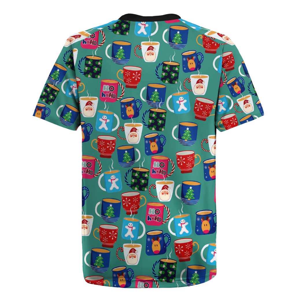 Christmas Teapot Group Rugby Jersey Xmas Holiday Patterns - Wonder Print Shop