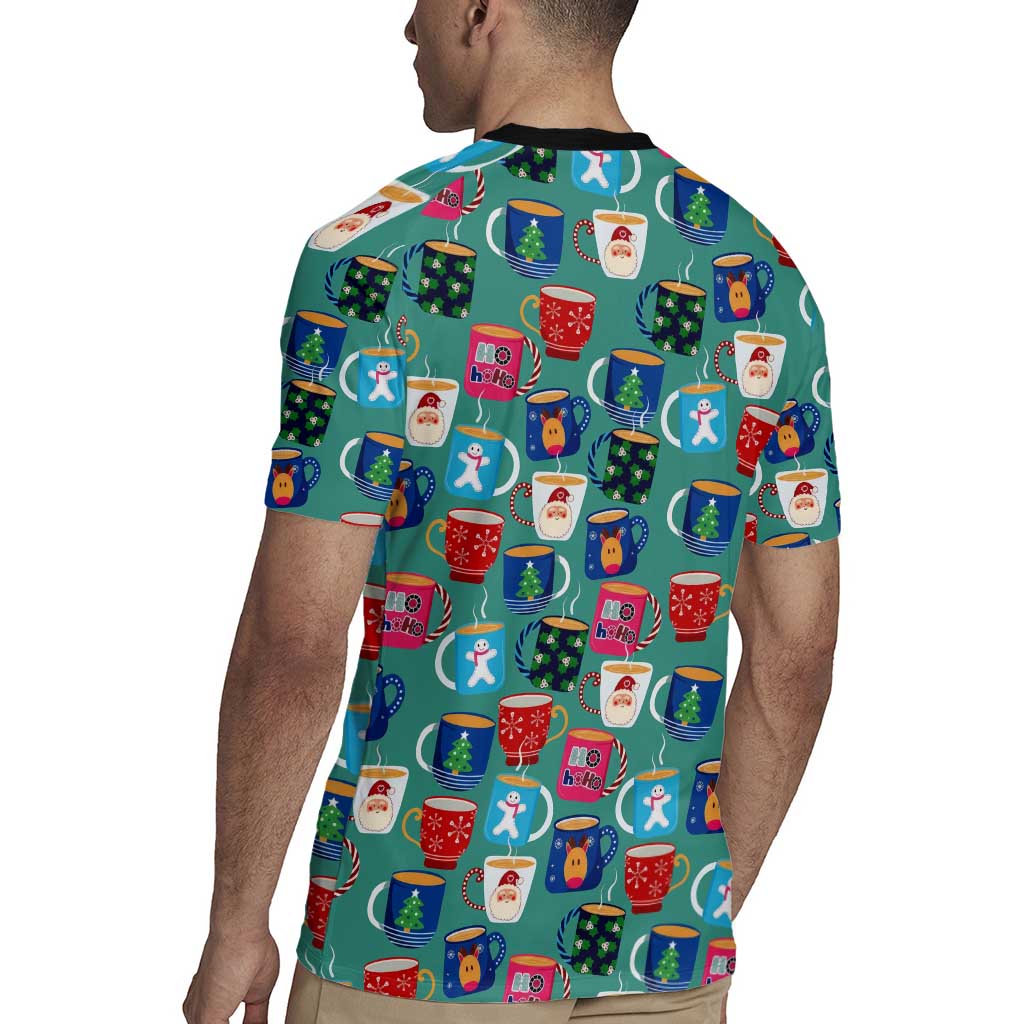 Christmas Teapot Group Rugby Jersey Xmas Holiday Patterns - Wonder Print Shop