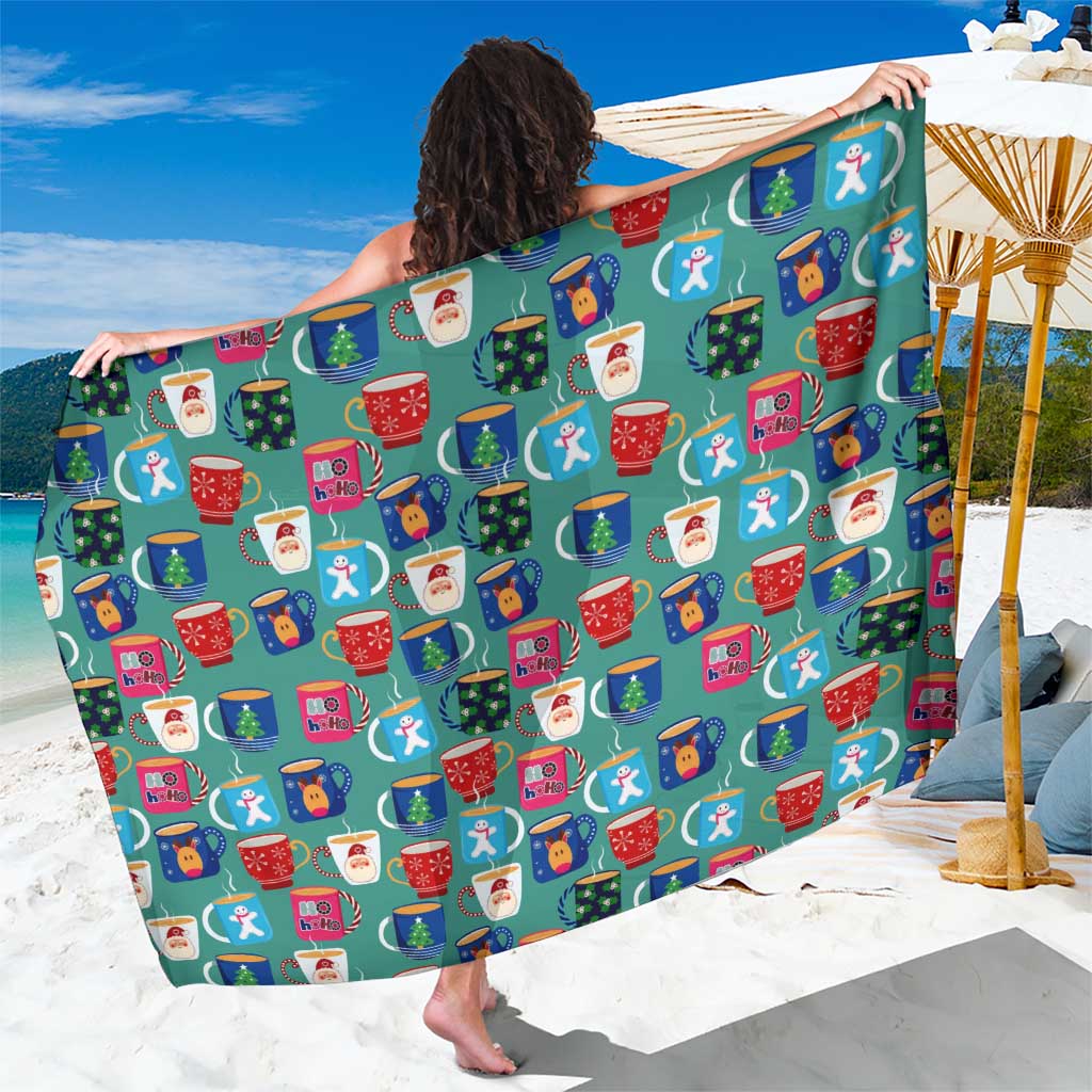 Christmas Teapot Group Sarong Xmas Holiday Patterns - Wonder Print Shop