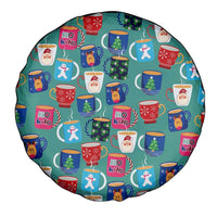Christmas Teapot Group Spare Tire Cover Xmas Holiday Patterns - Wonder Print Shop
