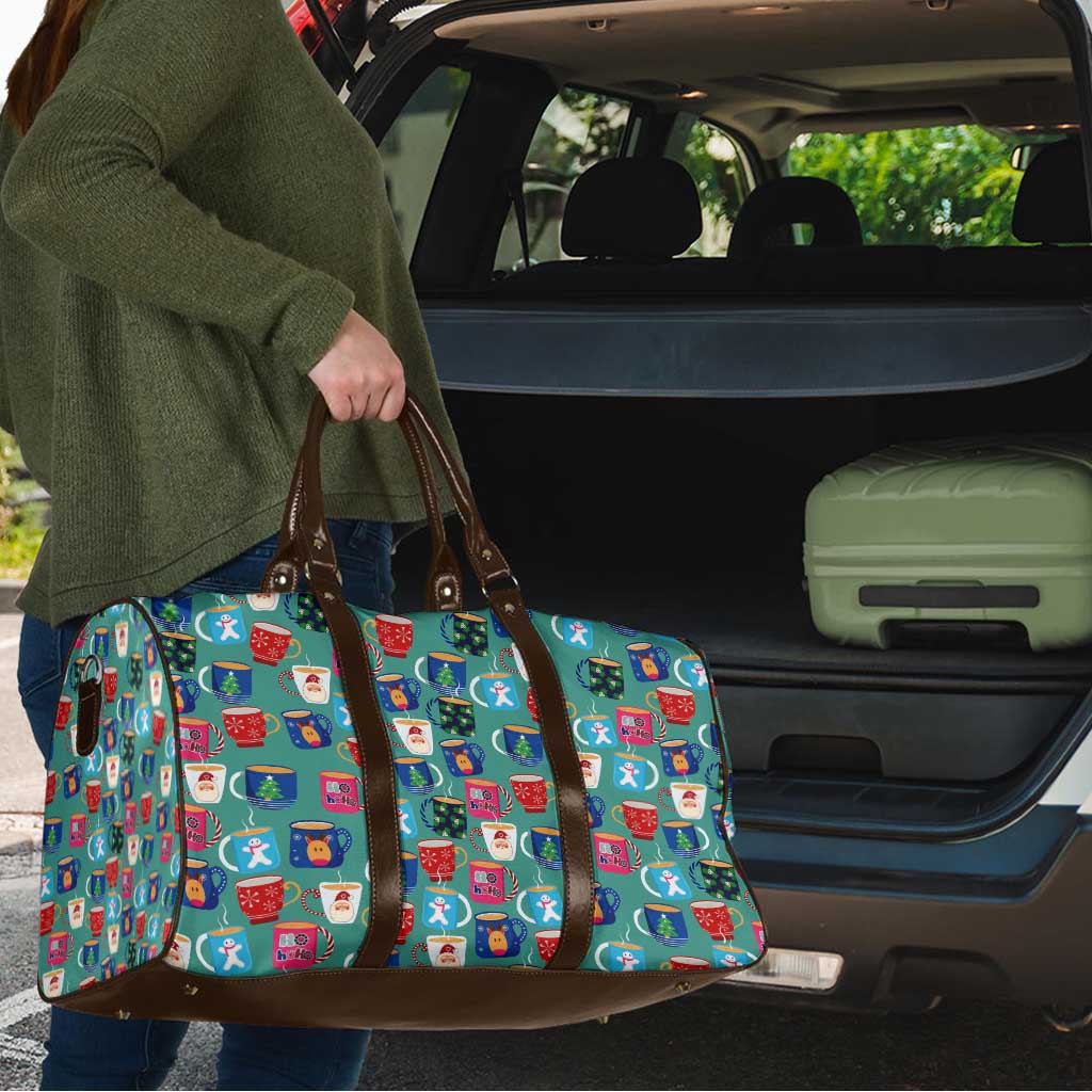 Christmas Teapot Group Travel Bag Xmas Holiday Patterns - Wonder Print Shop