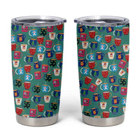 Christmas Teapot Group Tumbler Cup Xmas Holiday Patterns - Wonder Print Shop