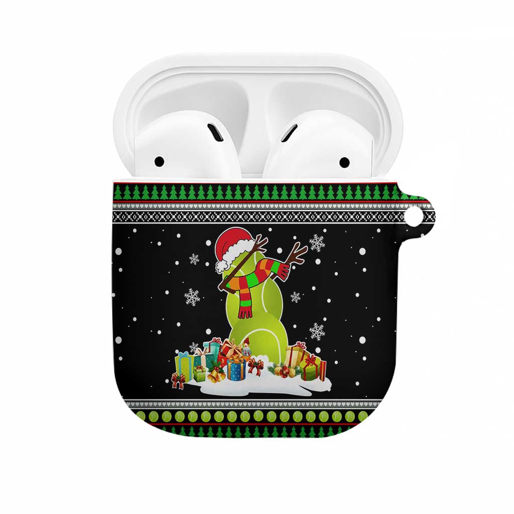 Christmas Tennis Snowman AirPods Case Xmas Holiday Patterns - Wonder Print Shop
