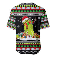 Christmas Tennis Snowman Baseball Jersey Xmas Holiday Patterns - Wonder Print Shop