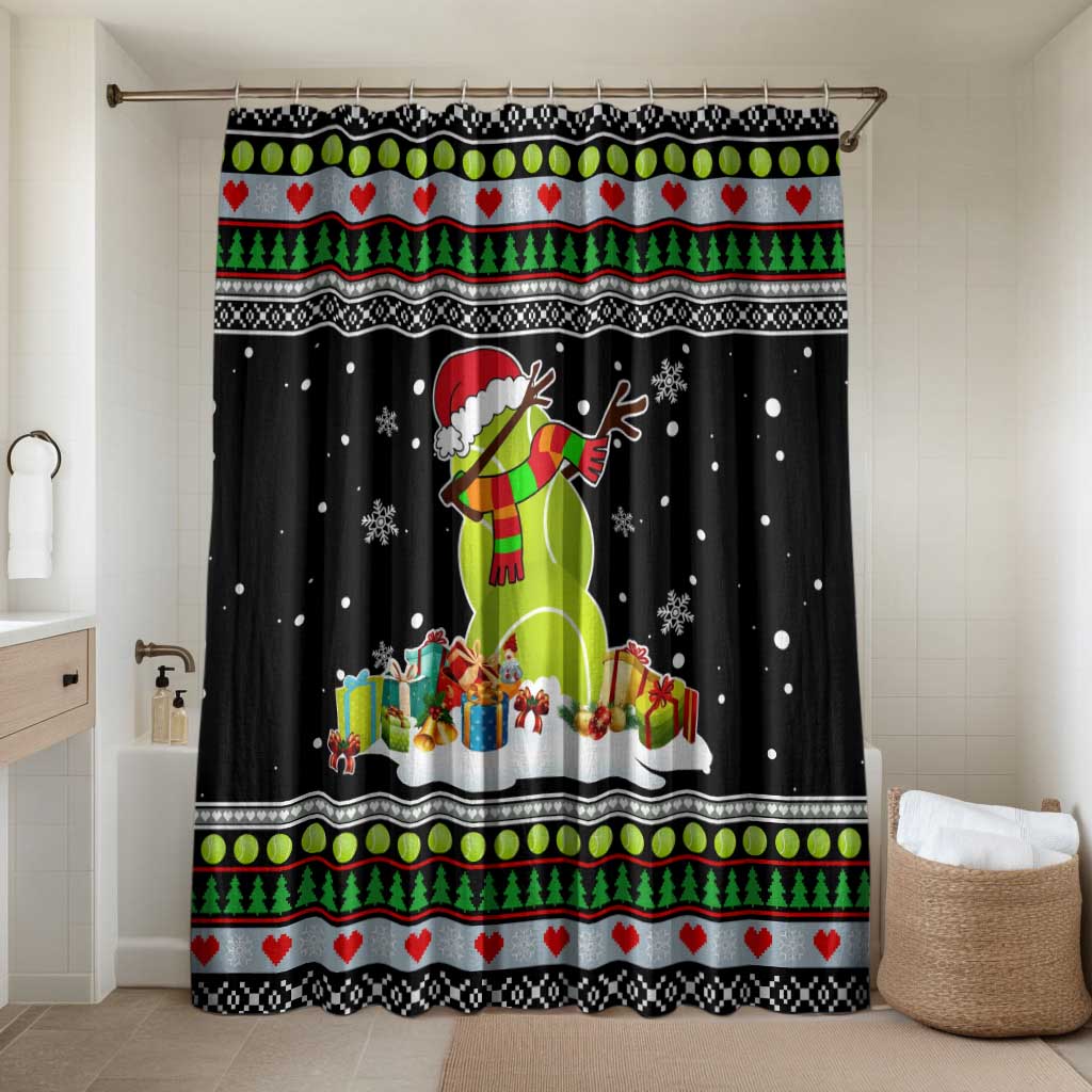 Christmas Tennis Snowman Bathroom Set Xmas Holiday Patterns - Wonder Print Shop