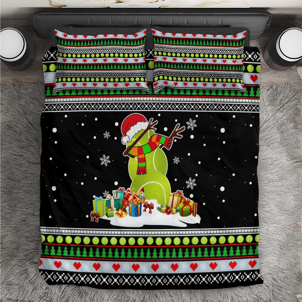 Christmas Tennis Snowman Bedding Set Xmas Holiday Patterns - Wonder Print Shop