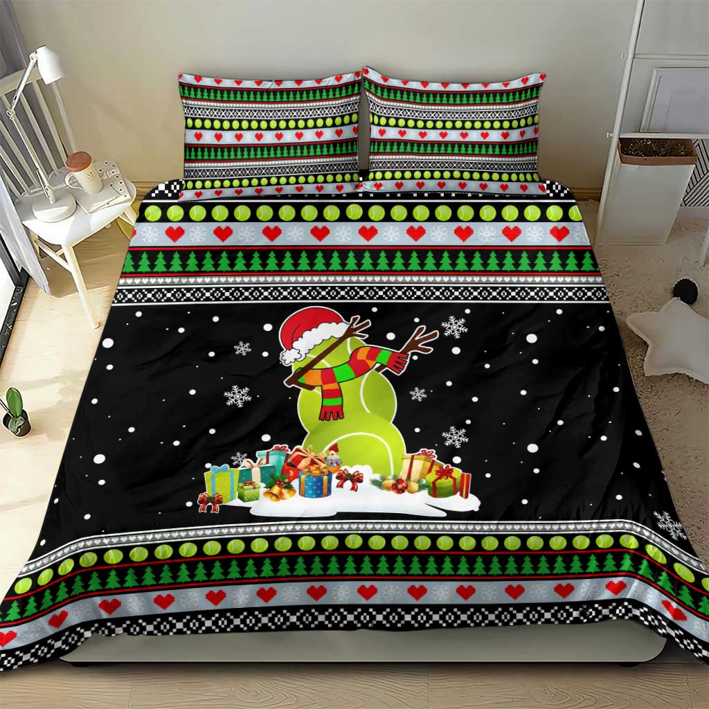Christmas Tennis Snowman Bedding Set Xmas Holiday Patterns - Wonder Print Shop