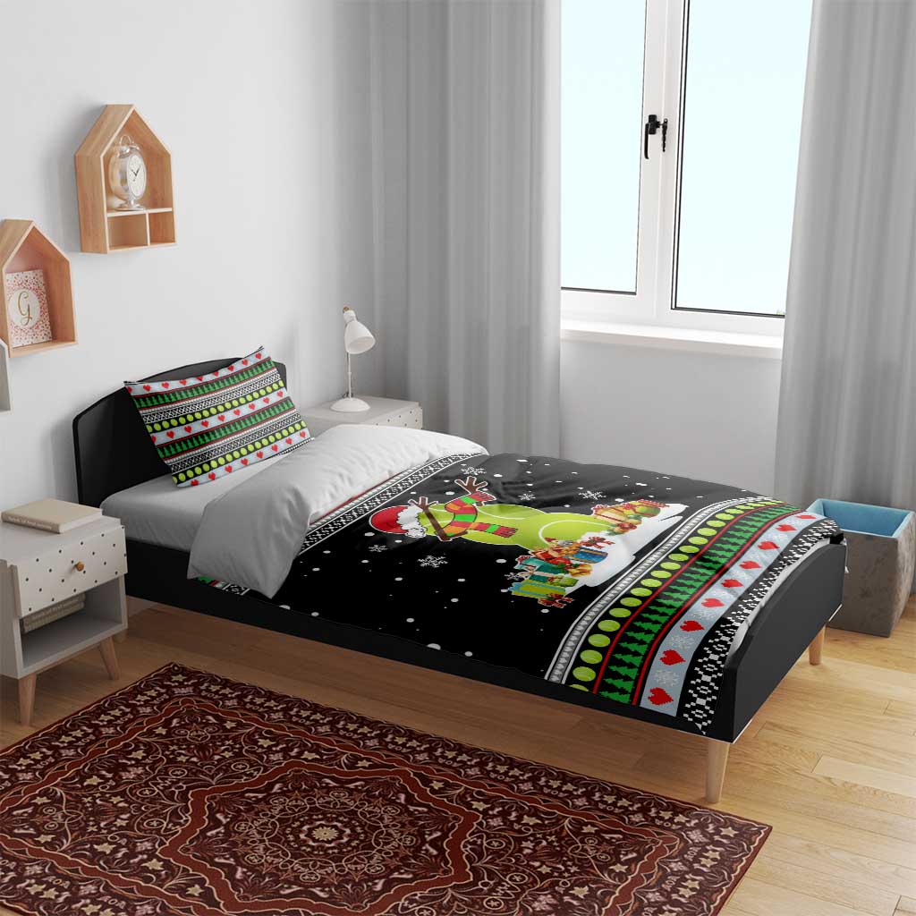 Christmas Tennis Snowman Bedding Set Xmas Holiday Patterns - Wonder Print Shop