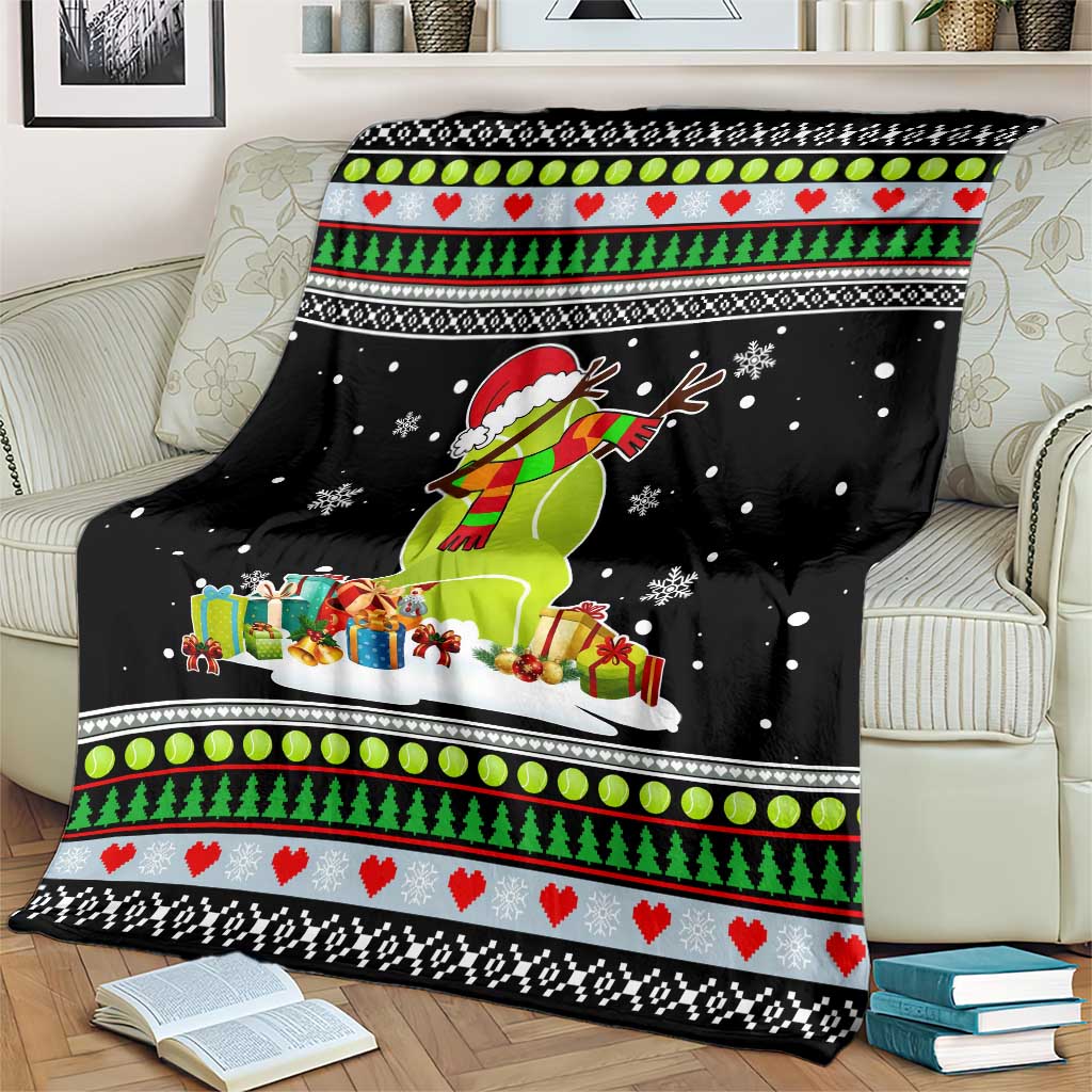 Christmas Tennis Snowman Blanket Xmas Holiday Patterns - Wonder Print Shop