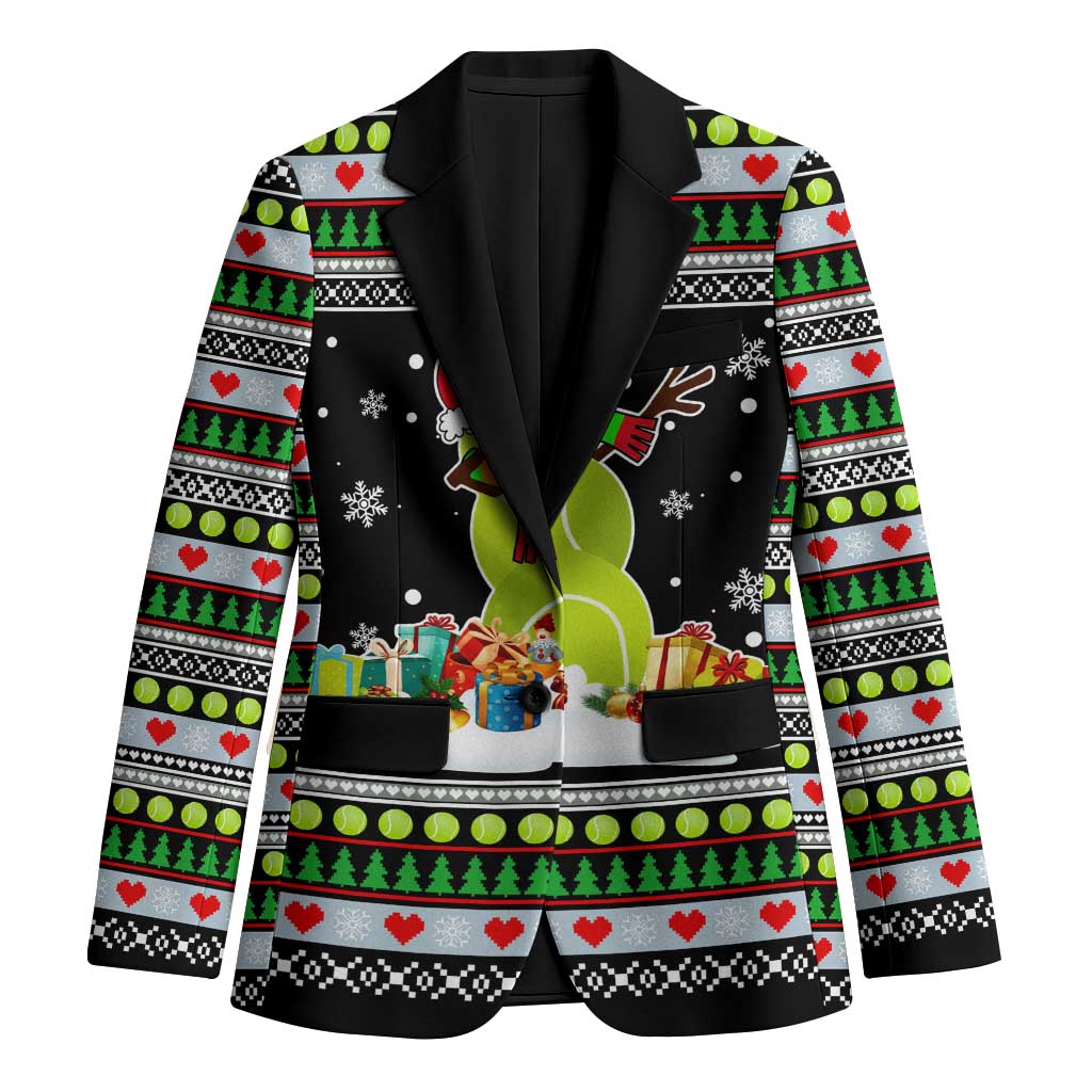 Christmas Tennis Snowman Blazer Xmas Holiday Patterns - Wonder Print Shop