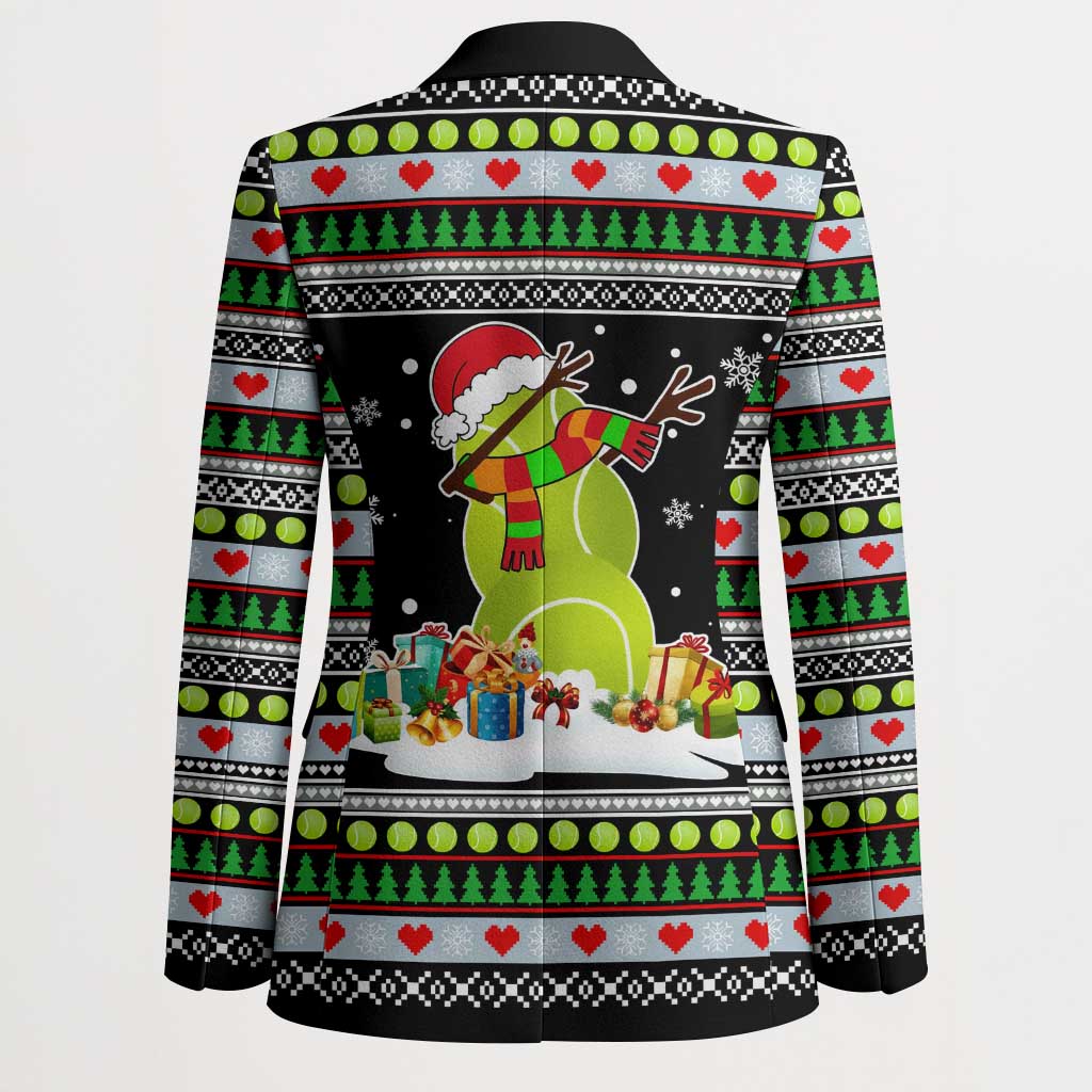Christmas Tennis Snowman Blazer Xmas Holiday Patterns - Wonder Print Shop