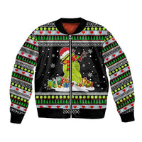 Christmas Tennis Snowman Bomber Jacket Xmas Holiday Patterns - Wonder Print Shop