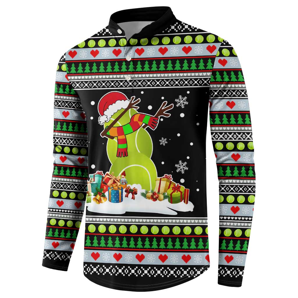 Christmas Tennis Snowman Button Sweatshirt Xmas Holiday Patterns - Wonder Print Shop