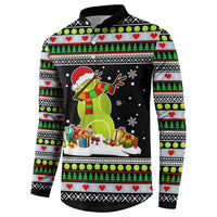Christmas Tennis Snowman Button Sweatshirt Xmas Holiday Patterns - Wonder Print Shop
