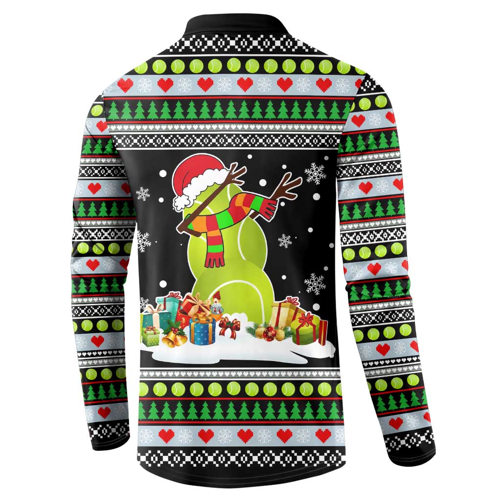 Christmas Tennis Snowman Button Sweatshirt Xmas Holiday Patterns - Wonder Print Shop