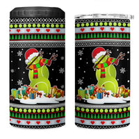 Christmas Tennis Snowman 4 in 1 Can Cooler Tumbler Xmas Holiday Patterns - Wonder Print Shop