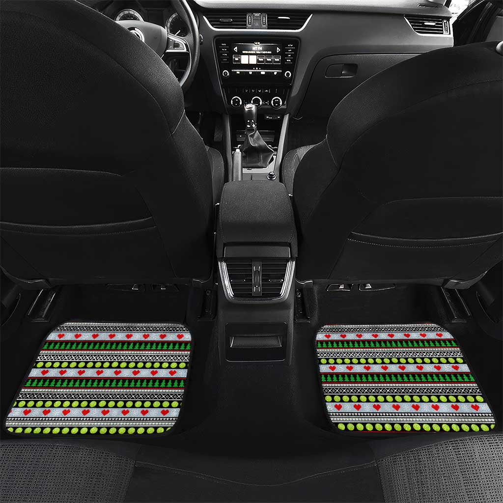 Christmas Tennis Snowman Car Mats Xmas Holiday Patterns - Wonder Print Shop