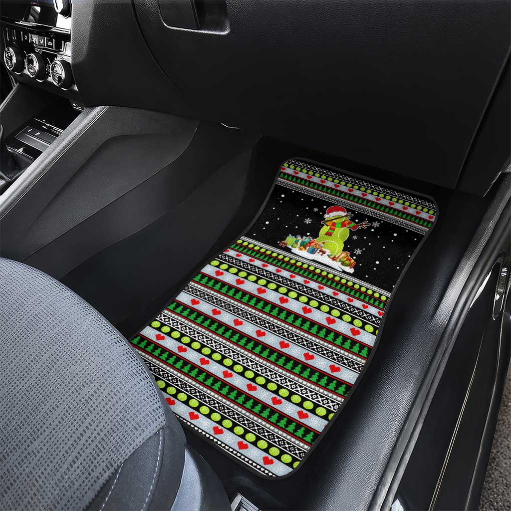 Christmas Tennis Snowman Car Mats Xmas Holiday Patterns - Wonder Print Shop