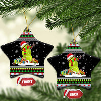 Christmas Tennis Snowman Ceramic Ornament Xmas Holiday Patterns - Wonder Print Shop