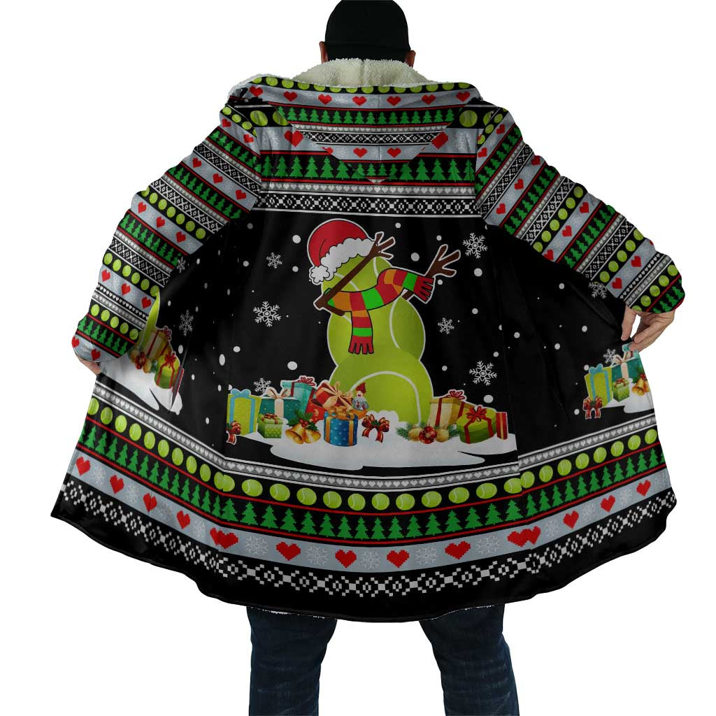 Christmas Tennis Snowman Cloak Xmas Holiday Patterns - Wonder Print Shop