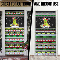 Christmas Tennis Snowman Door Cover Xmas Holiday Patterns - Wonder Print Shop