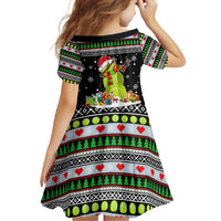 Christmas Tennis Snowman Family Matching Long Sleeve Bodycon Dress and Hawaiian Shirt Xmas Holiday Patterns - Wonder Print Shop