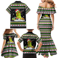 Christmas Tennis Snowman Family Matching Mermaid Dress and Hawaiian Shirt Xmas Holiday Patterns - Wonder Print Shop