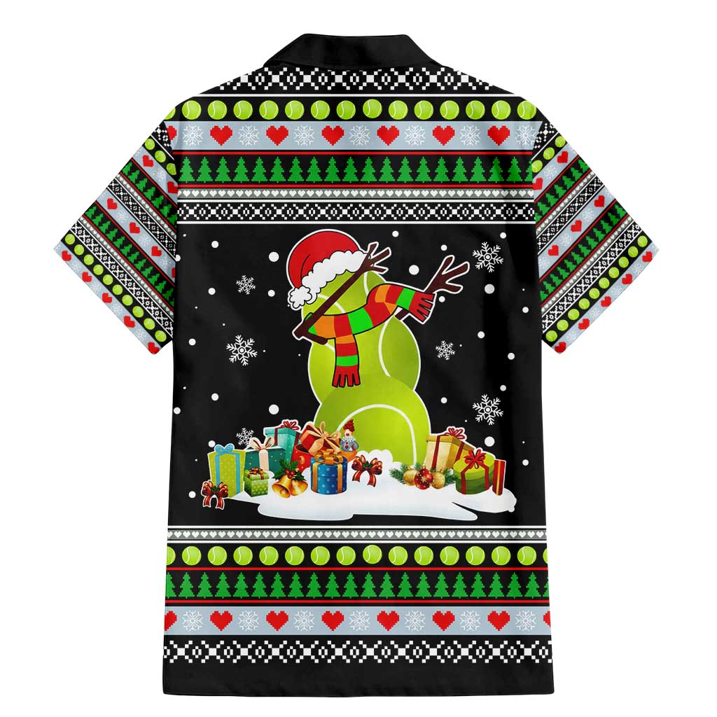 Christmas Tennis Snowman Family Matching Mermaid Dress and Hawaiian Shirt Xmas Holiday Patterns - Wonder Print Shop