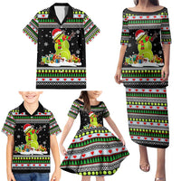 Christmas Tennis Snowman Family Matching Puletasi and Hawaiian Shirt Xmas Holiday Patterns - Wonder Print Shop