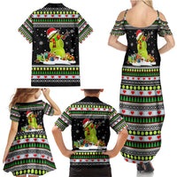 Christmas Tennis Snowman Family Matching Summer Maxi Dress and Hawaiian Shirt Xmas Holiday Patterns - Wonder Print Shop