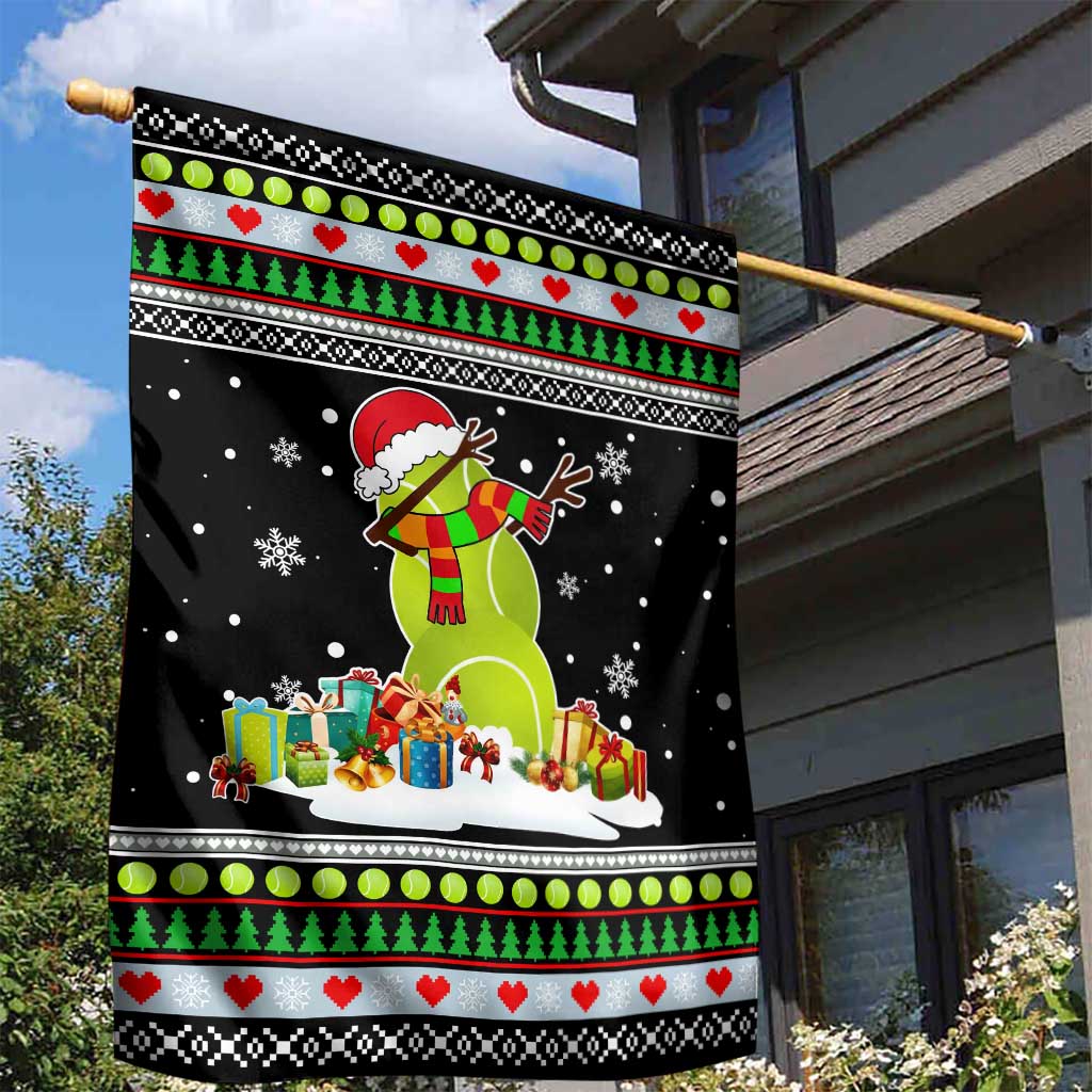 Christmas Tennis Snowman Garden Flag Xmas Holiday Patterns - Wonder Print Shop