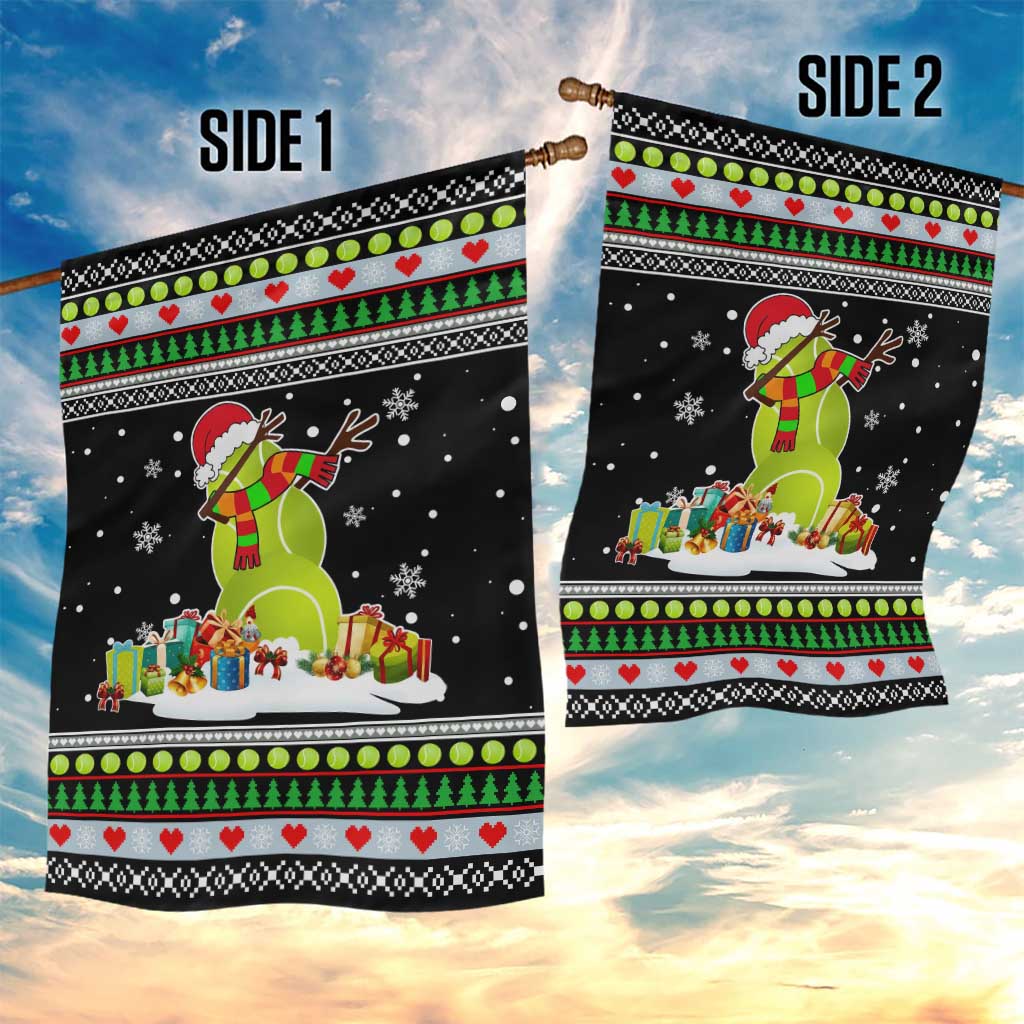 Christmas Tennis Snowman Garden Flag Xmas Holiday Patterns - Wonder Print Shop