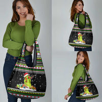Christmas Tennis Snowman Grocery Bag Xmas Holiday Patterns - Wonder Print Shop