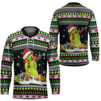 Christmas Tennis Snowman Hockey Jersey Xmas Holiday Patterns - Wonder Print Shop