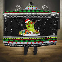 Christmas Tennis Snowman Hooded Blanket Xmas Holiday Patterns - Wonder Print Shop