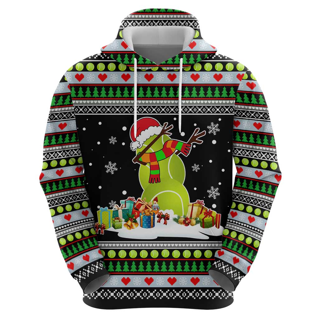 Christmas Tennis Snowman Hoodie Xmas Holiday Patterns - Wonder Print Shop