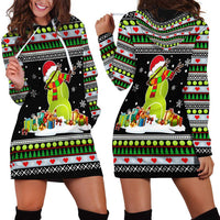 Christmas Tennis Snowman Hoodie Dress Xmas Holiday Patterns - Wonder Print Shop
