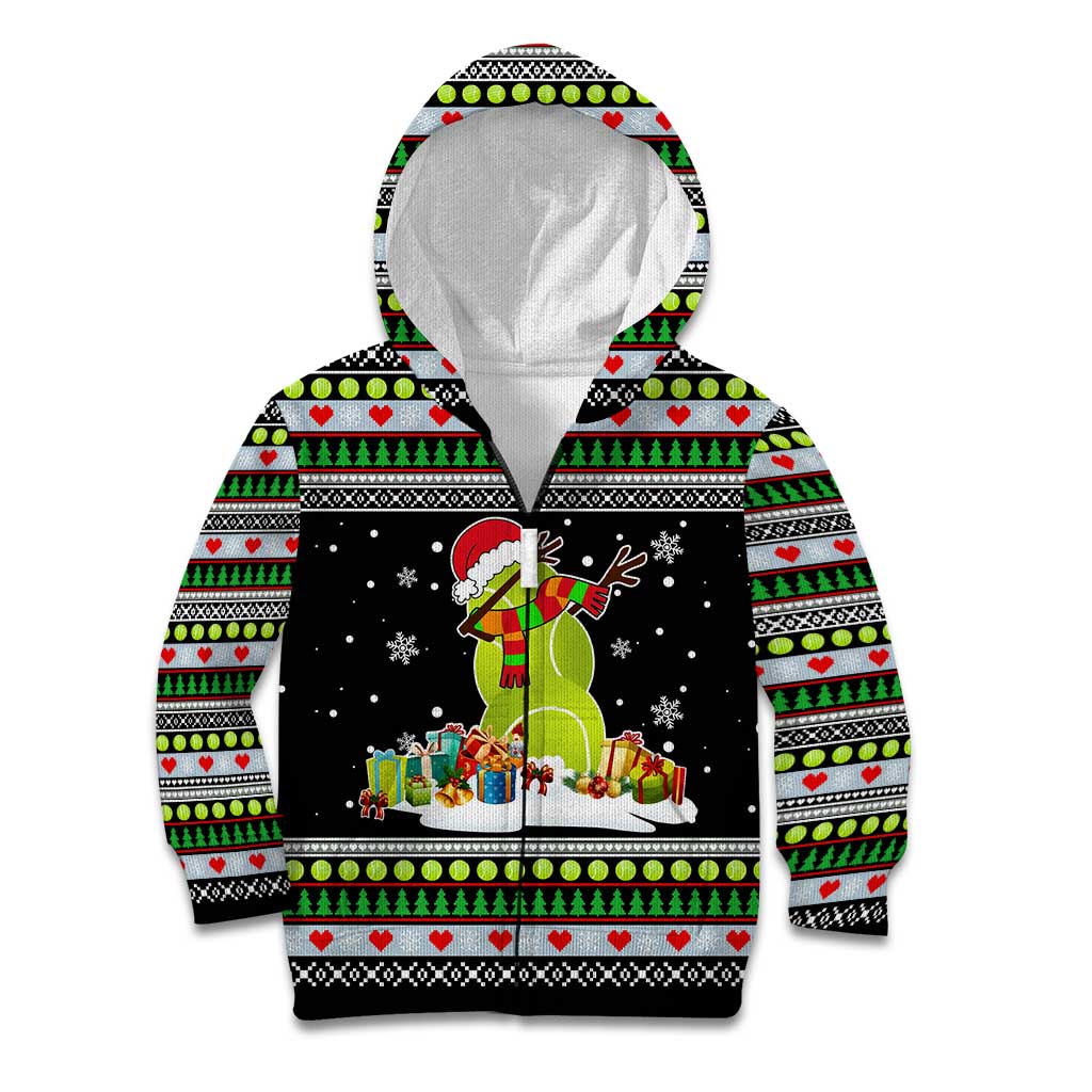 Christmas Tennis Snowman Kid Hoodie Xmas Holiday Patterns - Wonder Print Shop