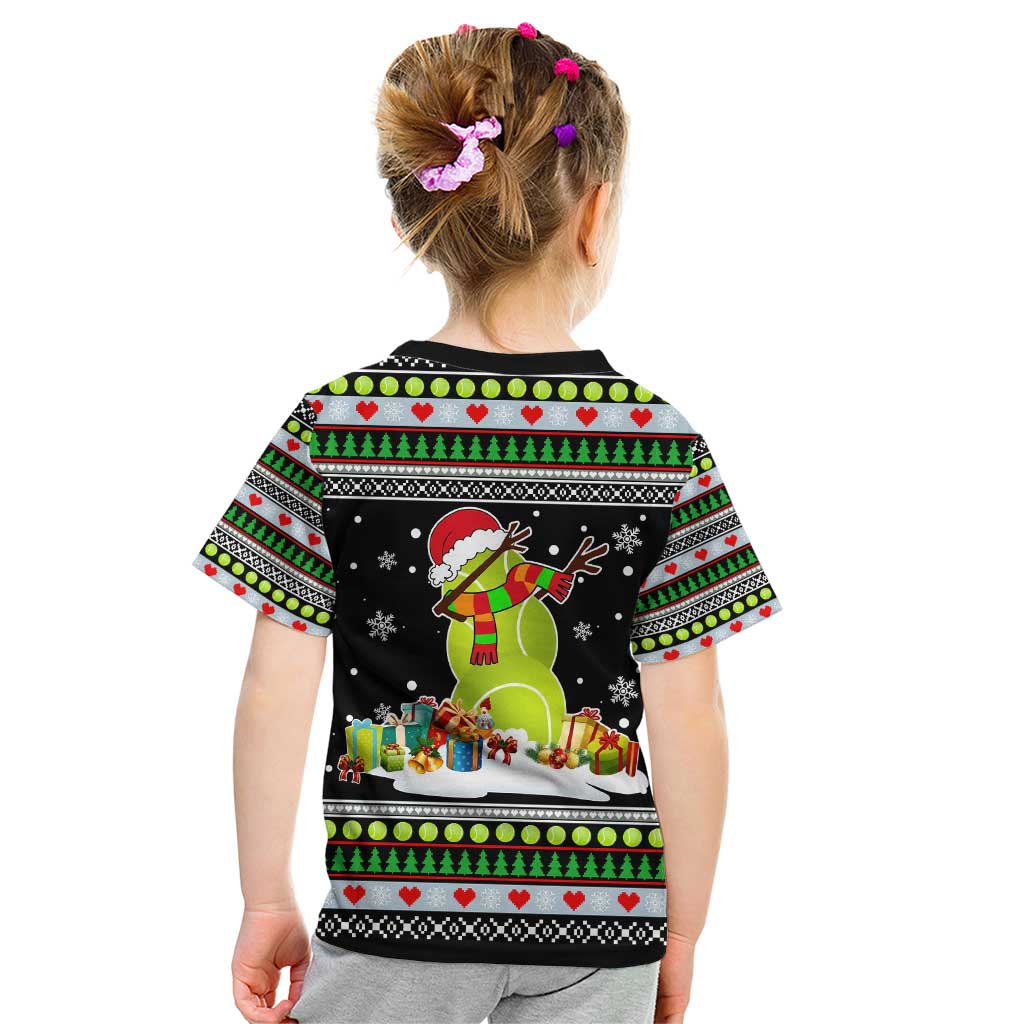 Christmas Tennis Snowman Kid T Shirt Xmas Holiday Patterns - Wonder Print Shop
