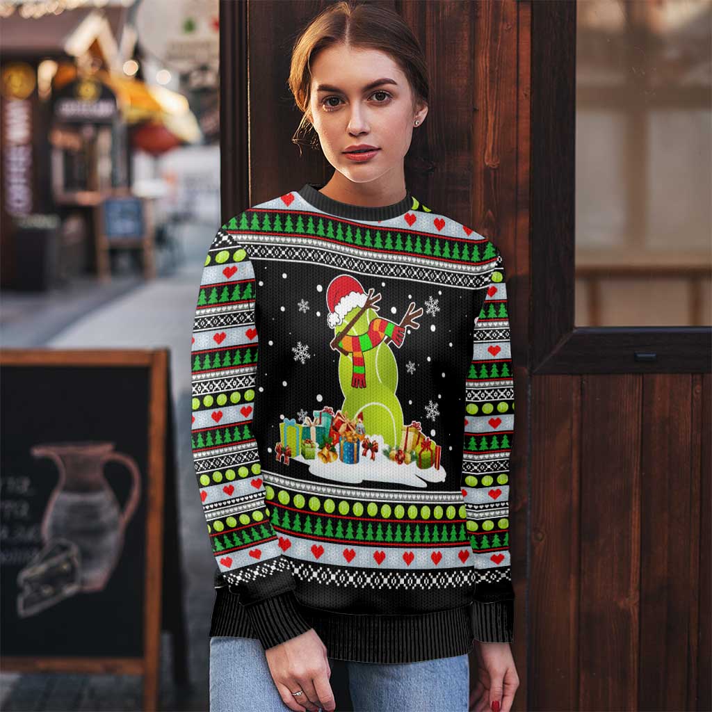 Christmas Tennis Snowman Ugly Christmas Sweater Xmas Holiday Patterns - Wonder Print Shop