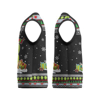 Christmas Tennis Snowman Christmas Knitted V-Neck Vest Xmas Holiday Patterns - Wonder Print Shop