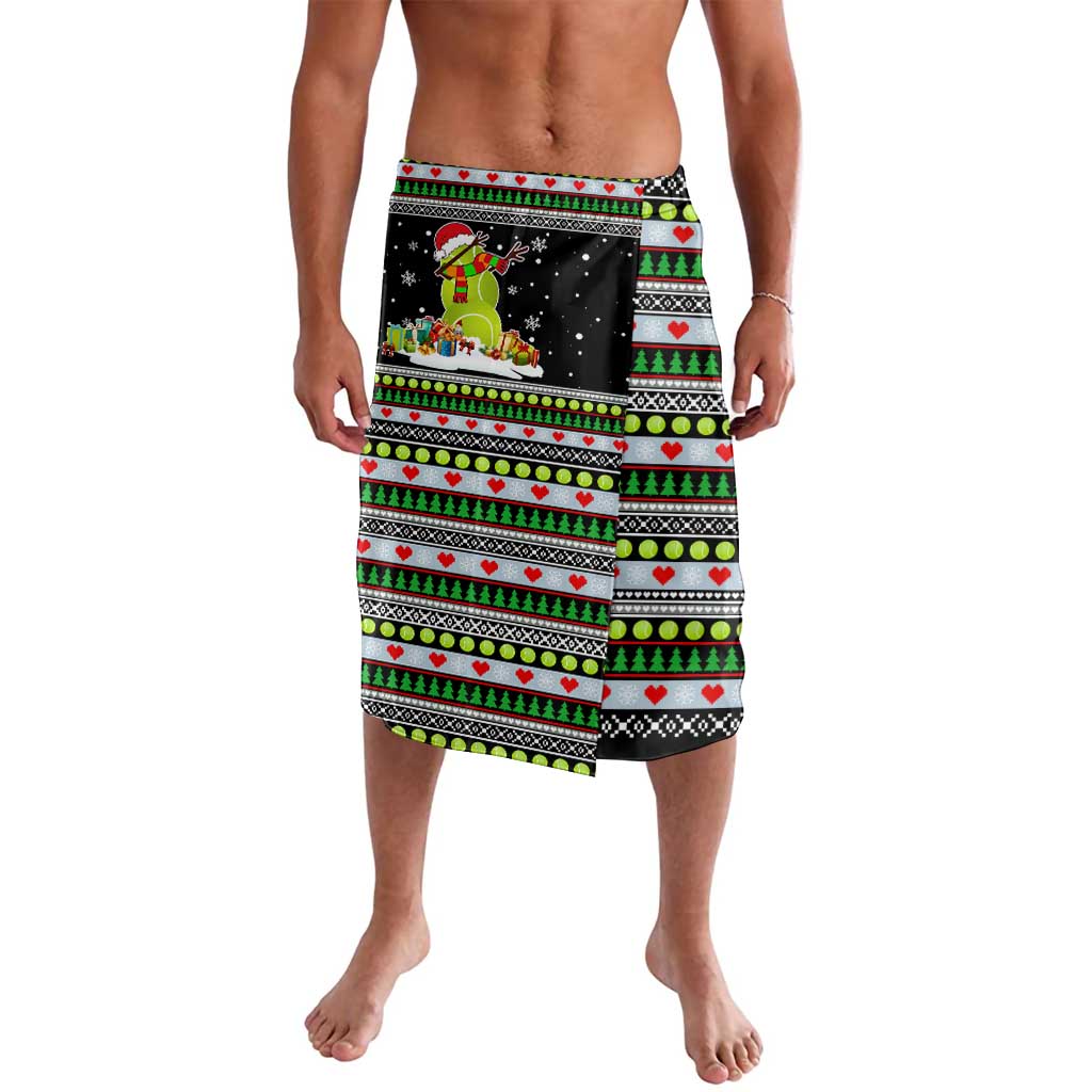Christmas Tennis Snowman Lavalava Xmas Holiday Patterns - Wonder Print Shop