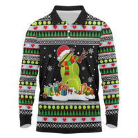 Christmas Tennis Snowman Long Sleeve Polo Shirt Xmas Holiday Patterns - Wonder Print Shop