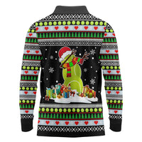 Christmas Tennis Snowman Long Sleeve Polo Shirt Xmas Holiday Patterns - Wonder Print Shop